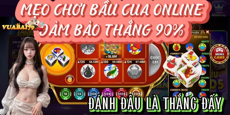 mẹo chơi bầu cua tôm cá online