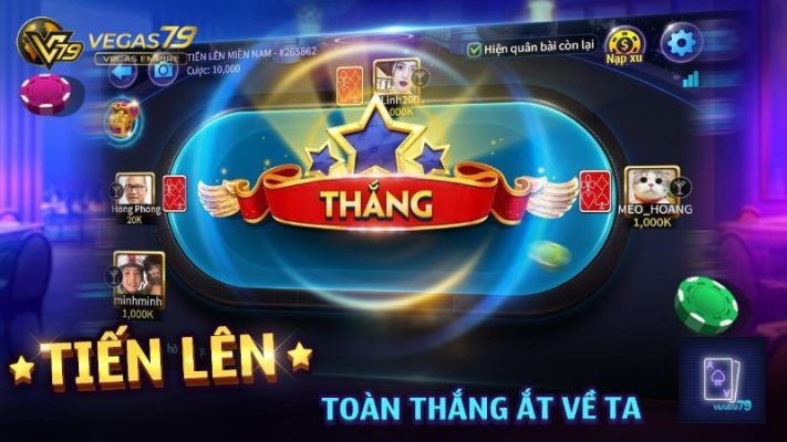 danh bai tien len mien nam doi thuong